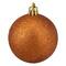 24ct. 2.5" Orange 4-Finish Shatterproof Christmas Ball Ornaments